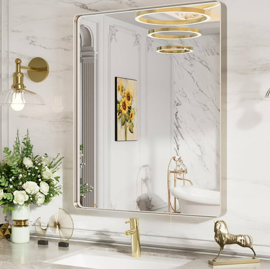 LOAAO Brushed Nickel Mirror