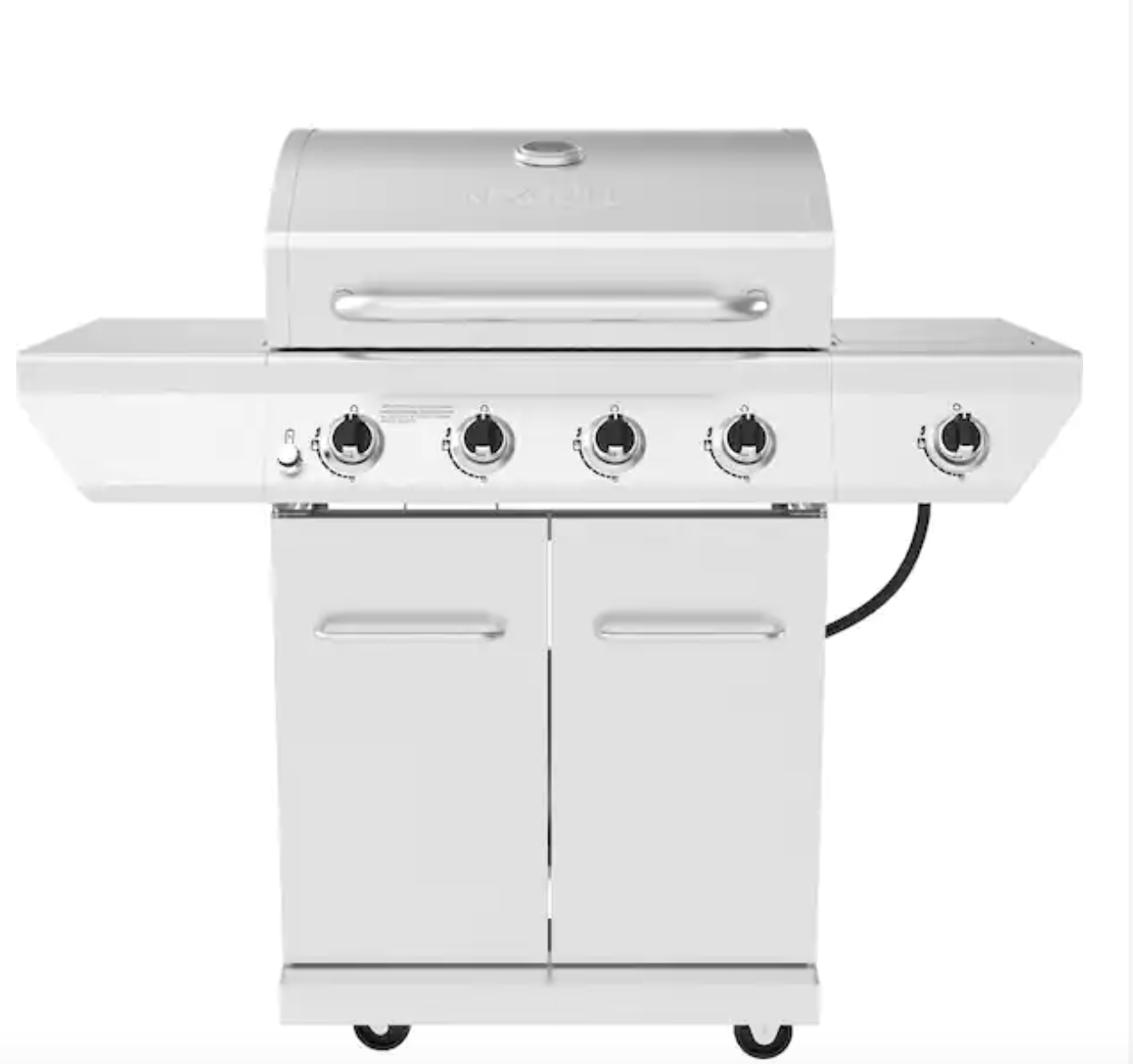 4-Burner Propane Gas Grill in Stainless Steel with Side Burner – Bosque ...